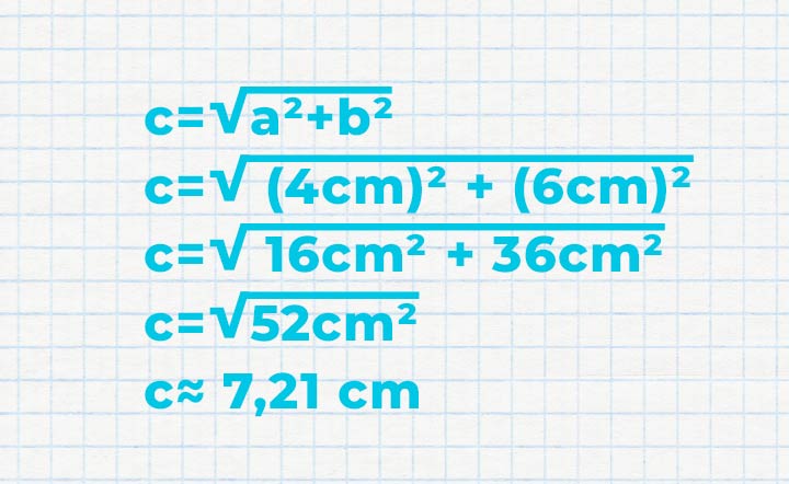 Berechnung Rechenbeispiel Satz des Pythagoras