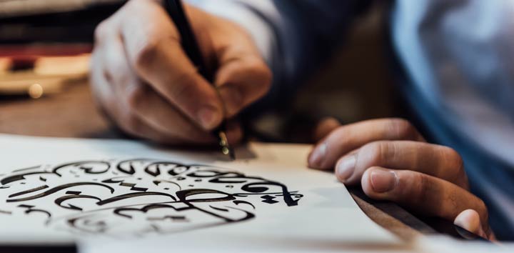Kalligrafie ist meditativ und entspannend